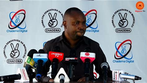 Live Katibu Mkuu Chadema John Mnyika Anaichambua Ripoti Ya Cag Muda