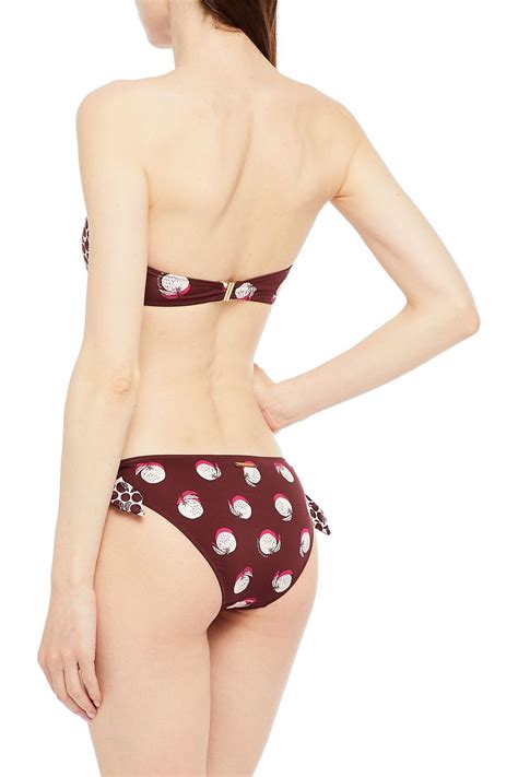 Stella Mccartney Printed Low Rise Bikini Briefs The Outnet