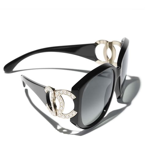 Chanel Sunglasses Square Sunglasses Acetate And Imitation Pearls 9116h