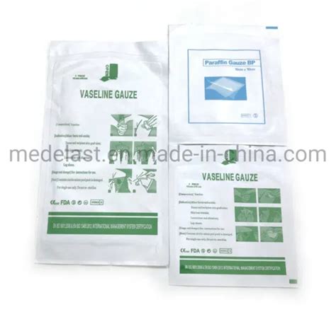 Medical Sterile Vaseline Gauze Wound Dressing Paraffin Gauze Swab