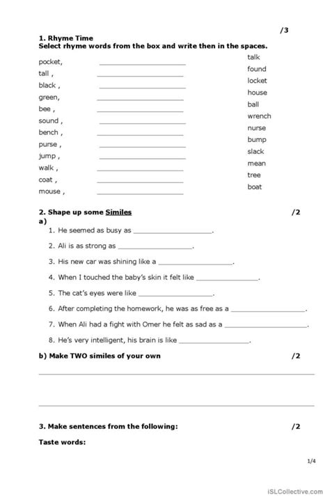 Creative Writing English Esl Worksheets Pdf And Doc