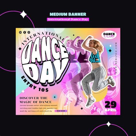 Free Psd International Dance Day Celebration Banner Template