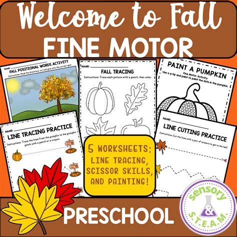 Fall Season Themed Fine Motor Activities For Preschool And Toddlers