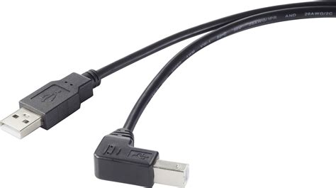 Renkforce USB Kabel USB 2 0 USB A Stekker USB B Stekker 0 5 M Zwart 90