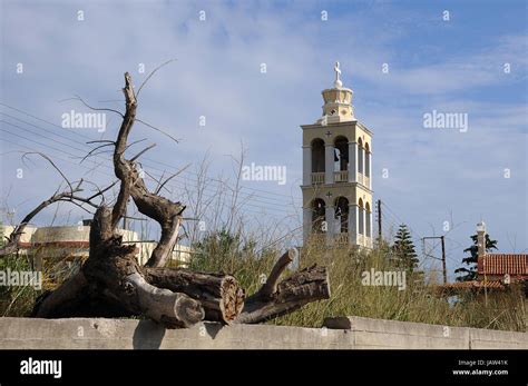 monastery  crete stock photo alamy