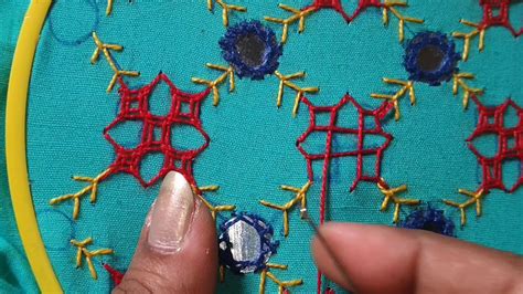 Sindhi Embroidery Kutch Work Gujrati Stitch Hand Embroidery Youtube