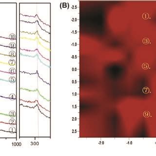 A Raman Spectra And B Raman Mapping Of Bt Mesocrystals Obtained By