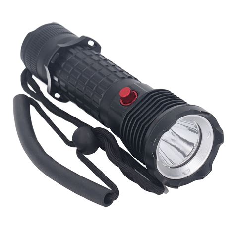 Diving Flashlight LED White Light Underwater Dive Torch IPX8 Waterproof