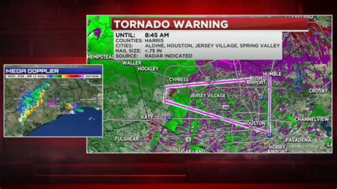 Tornado watch upgraded to warning for NW Houston, Tomball, Spring, The ...