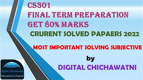 Cs Final Term Preparation Cs Final Term Preparation