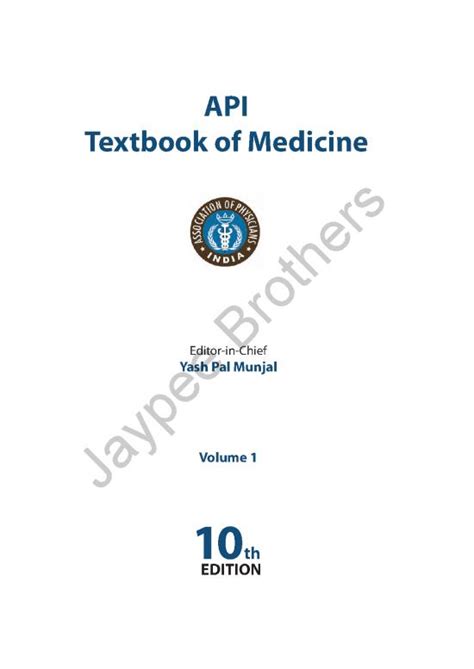 Medicine Pdf Api Textbook Of Medicine Volumes