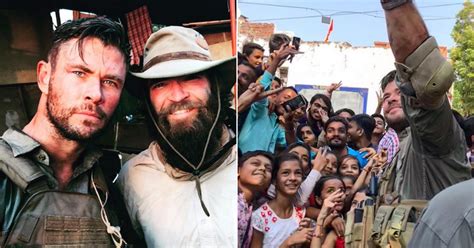 Chris Hemsworth Swamped By Indian Fans While Filming Most Intense Action Sequences Ever Done