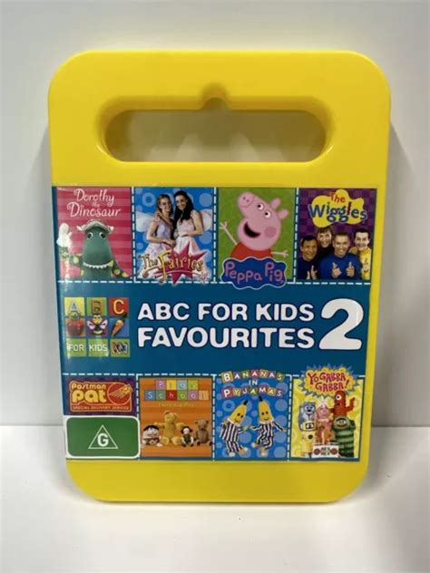 ABC FOR KIDS Fav 2 DVD 2009 Peppa Pig Bananas Wiggles Play school ...