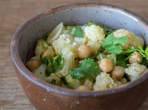 Blumenkohl Salat Mit Kichererbsen