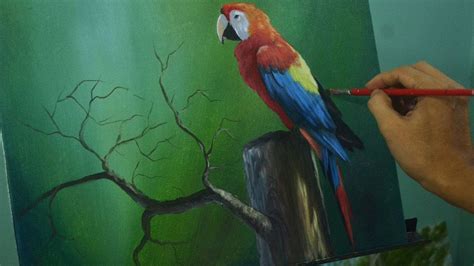 Painting Parrot At Paintingvalley Explore Collection Of Painting