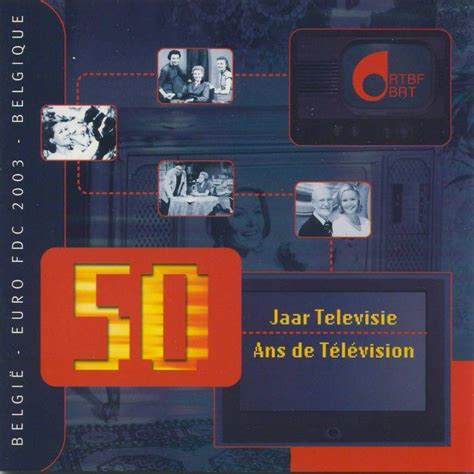 Coin Belgium Euro Set 50 Years Of Television 2003 BU