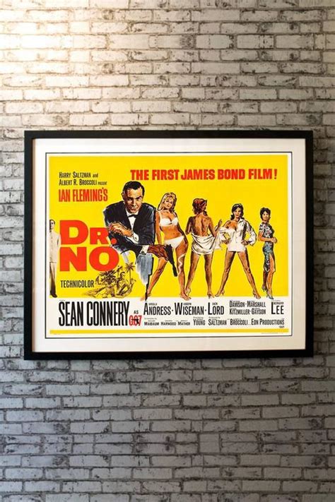 "Dr. No" Film Poster, 1962 For Sale at 1stDibs