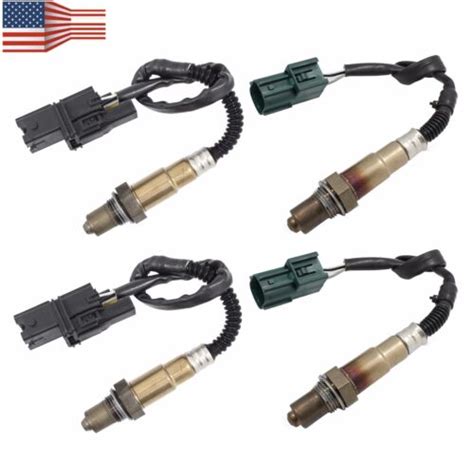 4pcs Air Fuel Ratio Oxygen Sensor Up Downstream For 04 2006 Nissan