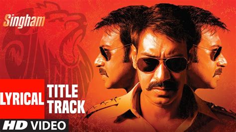 Lyrical : Singham Title Song | Feat. Ajay Devgan | Sukhwinder Singh | T ...