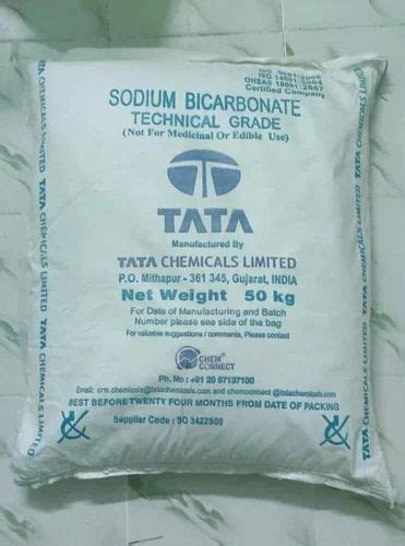 Tata Sodakarb Sodium Bicarbonate For Industrial Use Only Grade Food