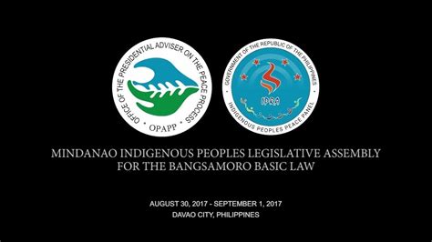 Mindanao Indigenous Peoples Legislative Assembly For The Bangsamoro