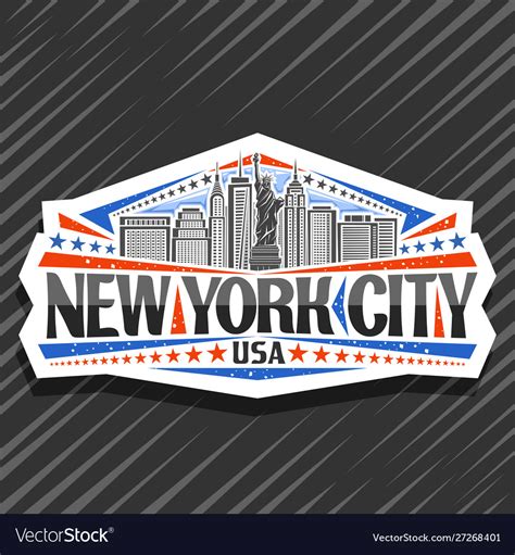 Logo for new york city Royalty Free Vector Image