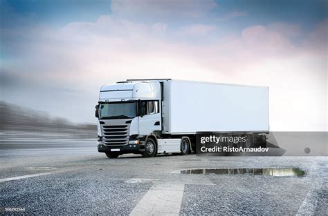 White Lorry Big Truck High Res Stock Photo Getty Images