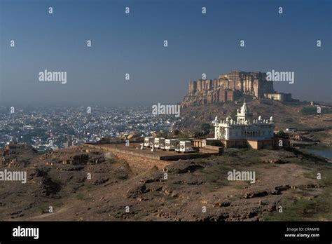 Fort Mehrangarh And The Mausoleum Of The Jaswant Thada Hi Res Stock