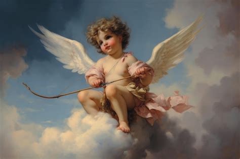 Premium Photo | An enchanting painting depicting Cupid the Roman god of ...