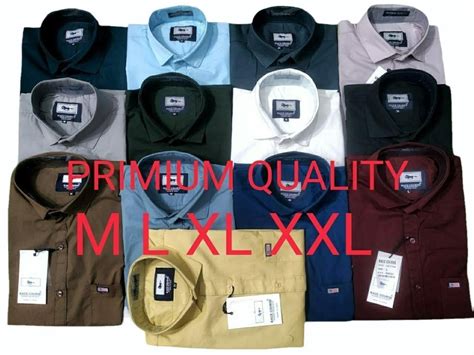 Printed 150gsm Men Plain Cotton Shirt Casual Full Sleeves At Rs 220