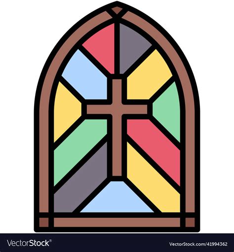 Stained Glass Icon Holy Week Related Royalty Free Vector