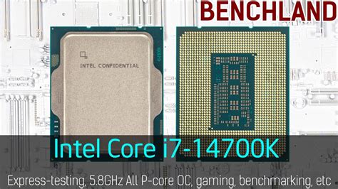 Intel Core I7 14700k Express Testing Gaming Overclocking Comparison