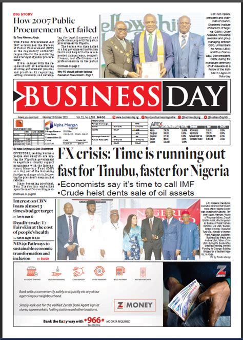 Businessday 23 Oct 2023 Businessday Ng