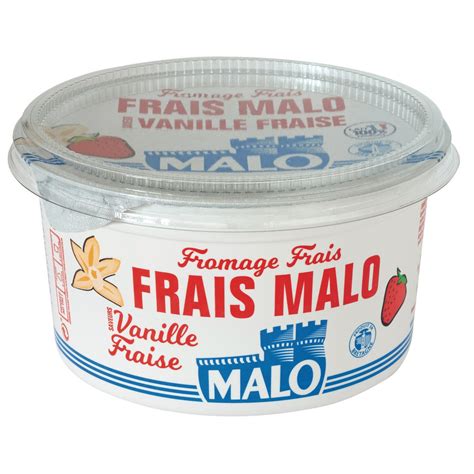 Fromage Frais Saveur Vanille Fraise Malo Le Pot De G Prix Carrefour