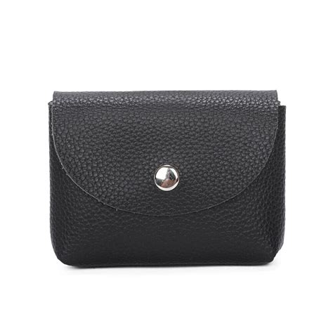 Petit Porte Monnaie Court En Cuir Pu Pour Femmes Porte Cartes Walle R