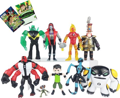 Buy ZEVE Ben 10 Toys , 9pcs Ben 10 Figurine SetBen,Grey Matter ...