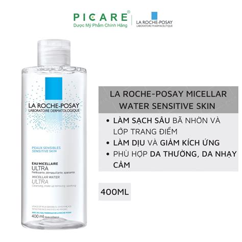 Nước Tẩy Trang Dành Cho Da Khô Da Nhạy Cảm La Roche Posay Micellar Water Ultra Sensitive