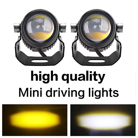 Mini Driving Light White Yellow Hi Lo Headlight White Yellow Led Laser