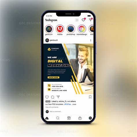 Digital Marketing Agency Instagram Poster Template Gec Designs