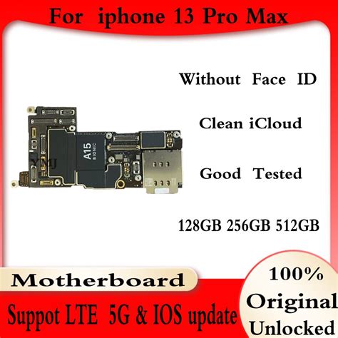 Factory Unlocked For Iphone 13 Pro Max Motherboard 128gb 256gb 512gb