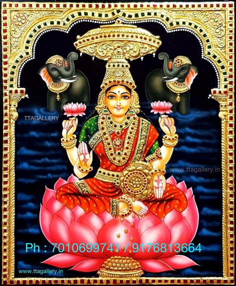 lakshmi devi tanjore painting kerala mural painting tanjore painting