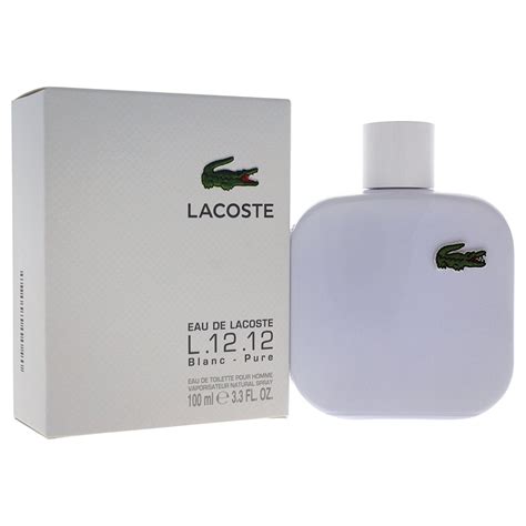 Lacoste Eau De Lacoste L 12 12 Blanc Eau De Toilette For Men 3 3 Fl