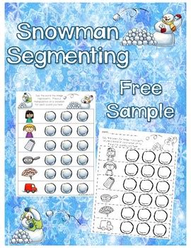 Snowman Segmenting Cvc Free Sample By Just So Sharon Oliver Tpt