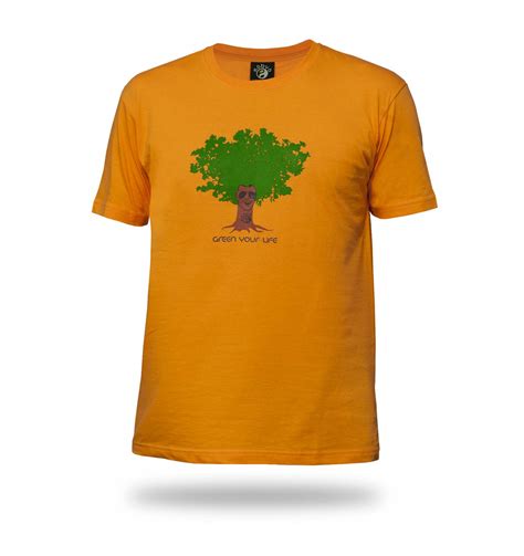 T Shirt Homme Bio Tee Shirt Orange Manches Courtes Tee Shirt Homme