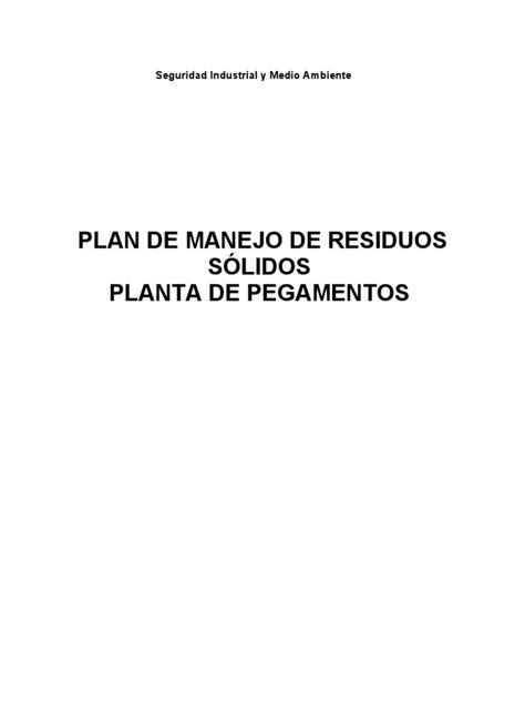 Pdf Plan Manejo Residuos Solidos Dokumen Tips