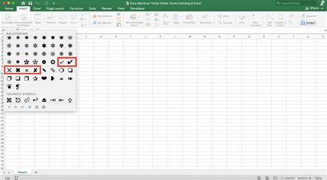 Cara Membuat Tanda Ceklis Tanda Centang Di Excel Compute Expert