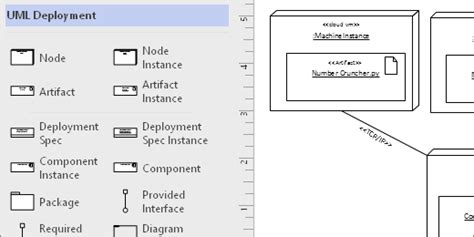 Create a UML deployment diagram - Visio