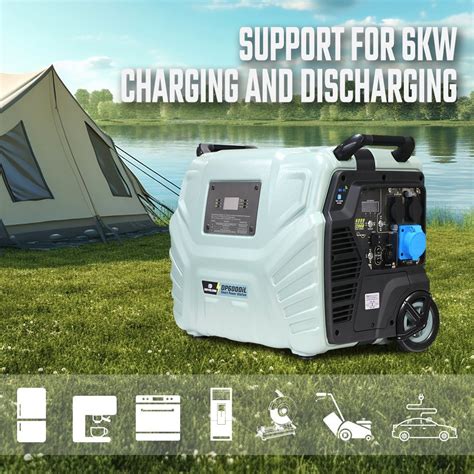 Portable Power Station 5000w6000w Solar Power System Energy Storage Battery Outdoor Camping