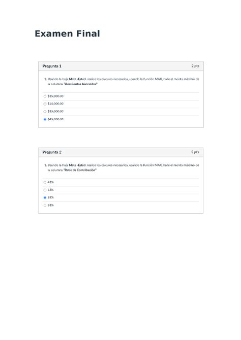 Examen Final Herramientas Informaticas Para La Toma De Desiciones