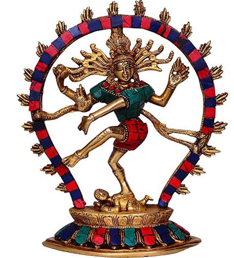 Purpledip Brass Nataraja Statue Idol Lord Shiva Siva Mahadev In Dance